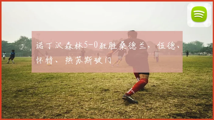 诺丁汉森林5-0狂胜桑德兰，伍德、怀特、热苏斯破门